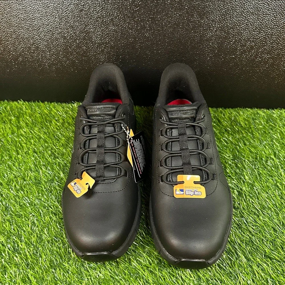 Skechers Hands Free Slip ins Work Summits Womens Size 10 Black Slip Resistant
